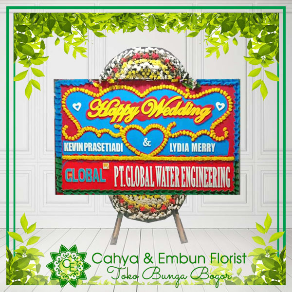 Bunga Papan Wedding 011