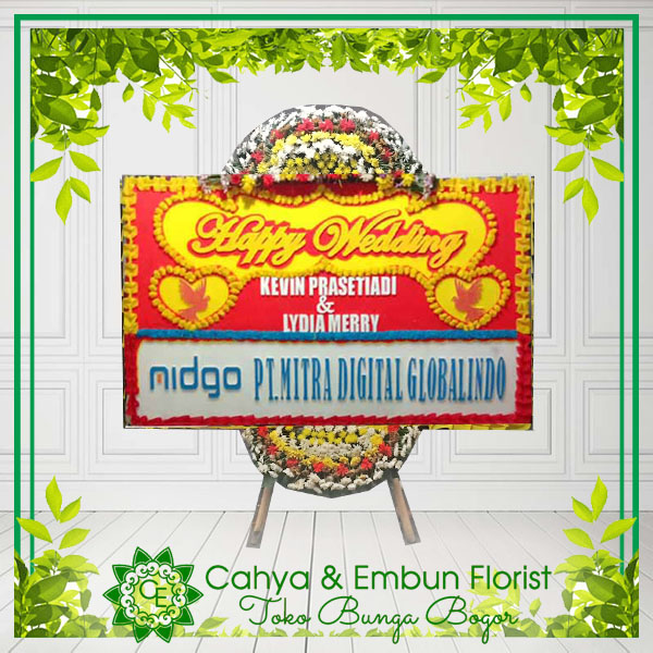 Bunga Papan Wedding 009