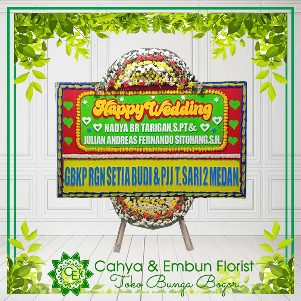 Bunga Papan Wedding 008