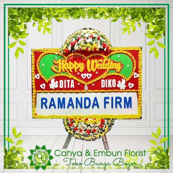 Bunga Papan Wedding 001